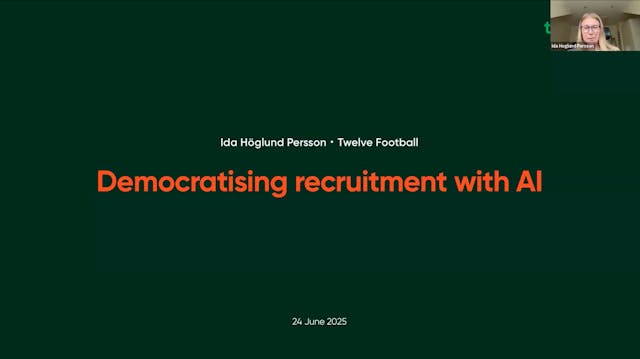 Ida Höglund Persson: Democratising Recruitment Data With AI