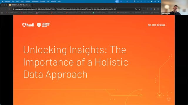 Hudl & Alex Marin Felices: Unlocking insights  - The importance of a holistic data approach