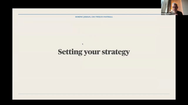 Dominic Jordan: How to use data to set your club strategy