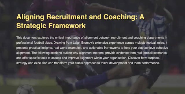 Leigh Bromby: Aligning Coaching & Recruitment