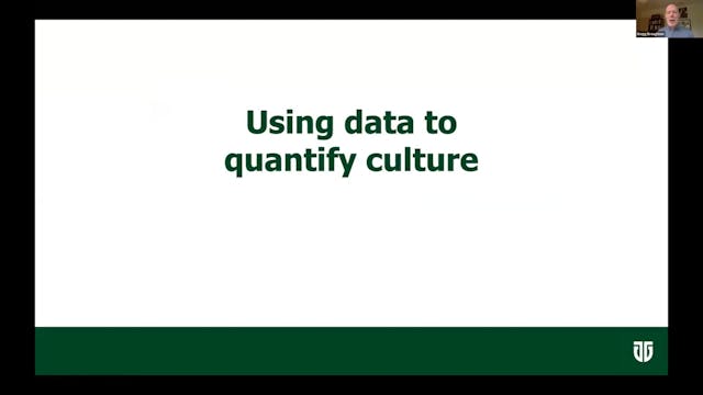 Gregg Broughton: Using data to quantify culture