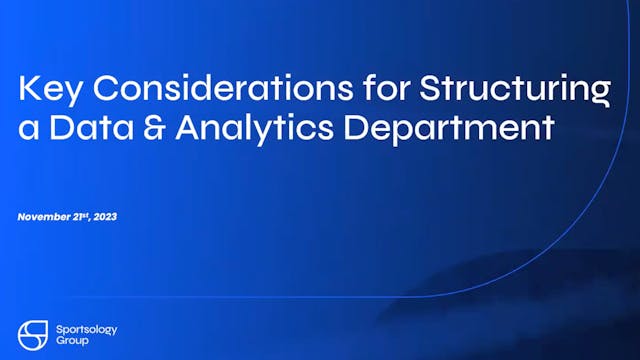 George Gallagher: Structuring A Data ...