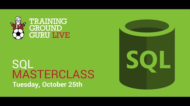 SQL Video Masterclass