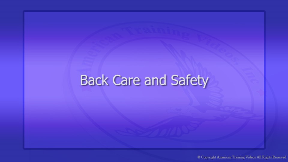 Back Care & Safety