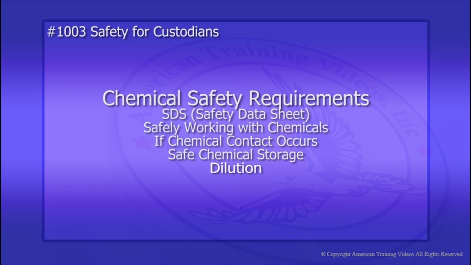 Chemical Safety Requirements