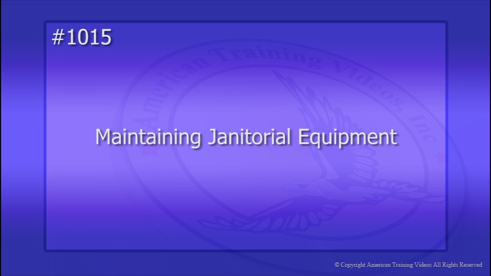1015 Mantenimiento De Equipo De Limpieza