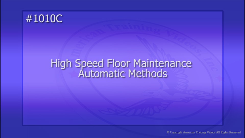 1010C High Speed Floor Maintenance Machine