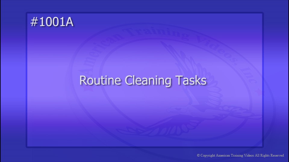 1001A Routine Cleaning Tasks English