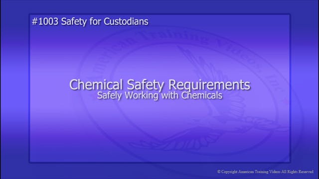 Safely Working with Chemicals