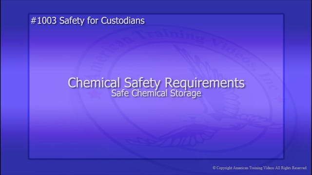 Safe Chemical Storage
