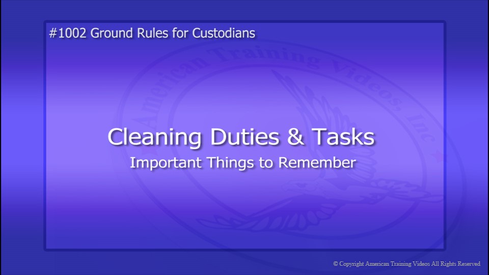 Cleaning Duties and Tasks