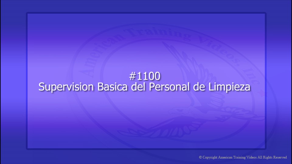 1100 Supervision Basica del Personal de Limpieza