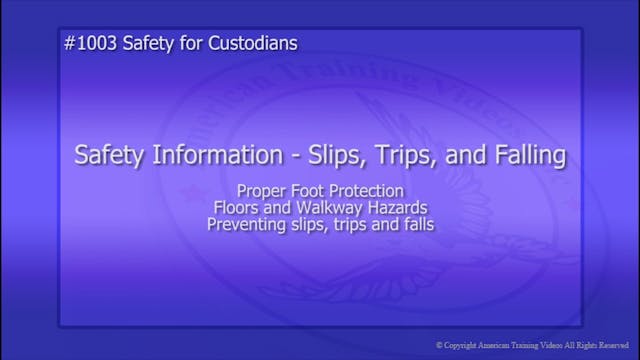 Safety Information - Slips, Trips, an...