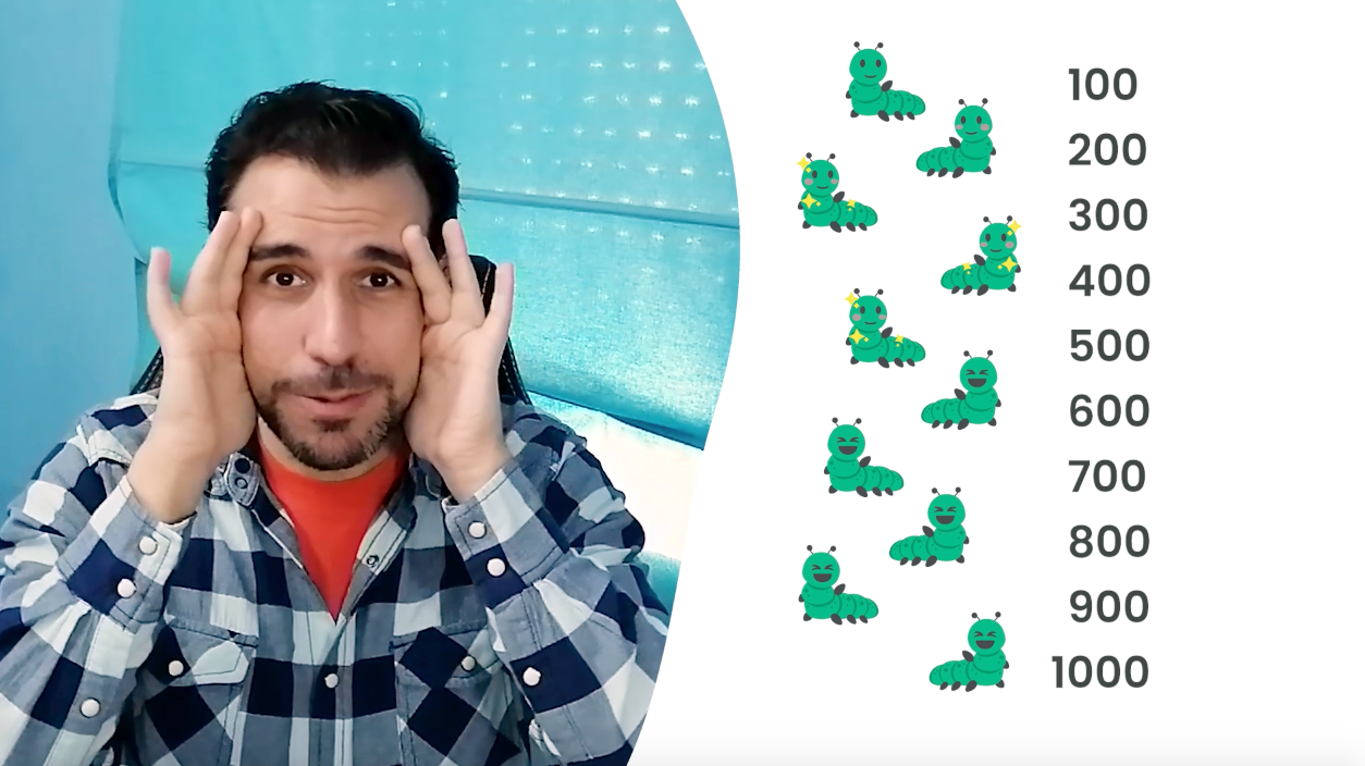 2ºPrim. Mates. Números menores que 1.000. Vídeo