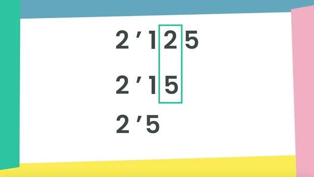 5ºPrim. Mates. Ordenar decimales. Vídeo