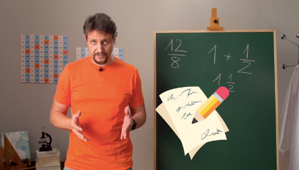 4ºPrim. Mates. Fracciones impropias. Vídeo