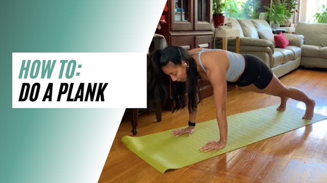 How to do a plank