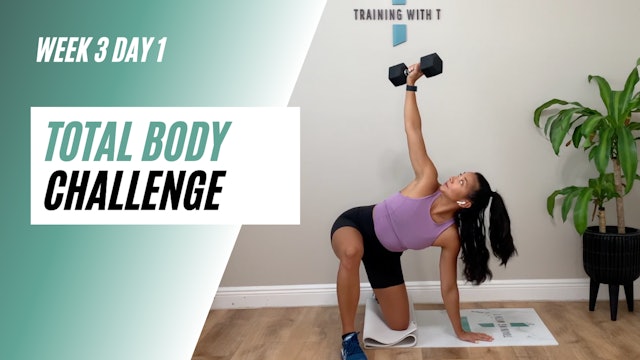 Week 3 day 1 of the Total Body challenge