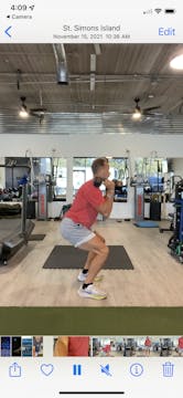 #1 Squat w/S Arm pull x10 #2 Stabilit...