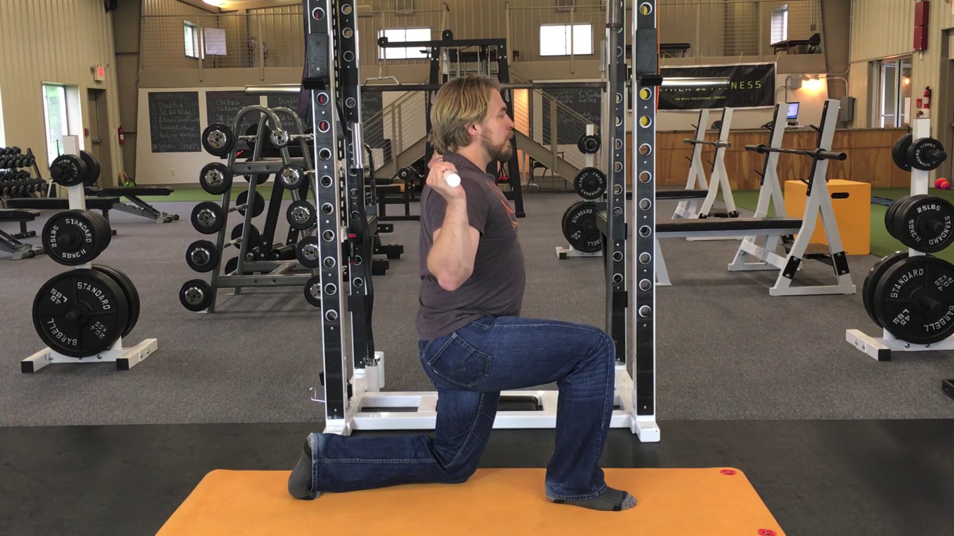 Half Kneeling Dowel Twist