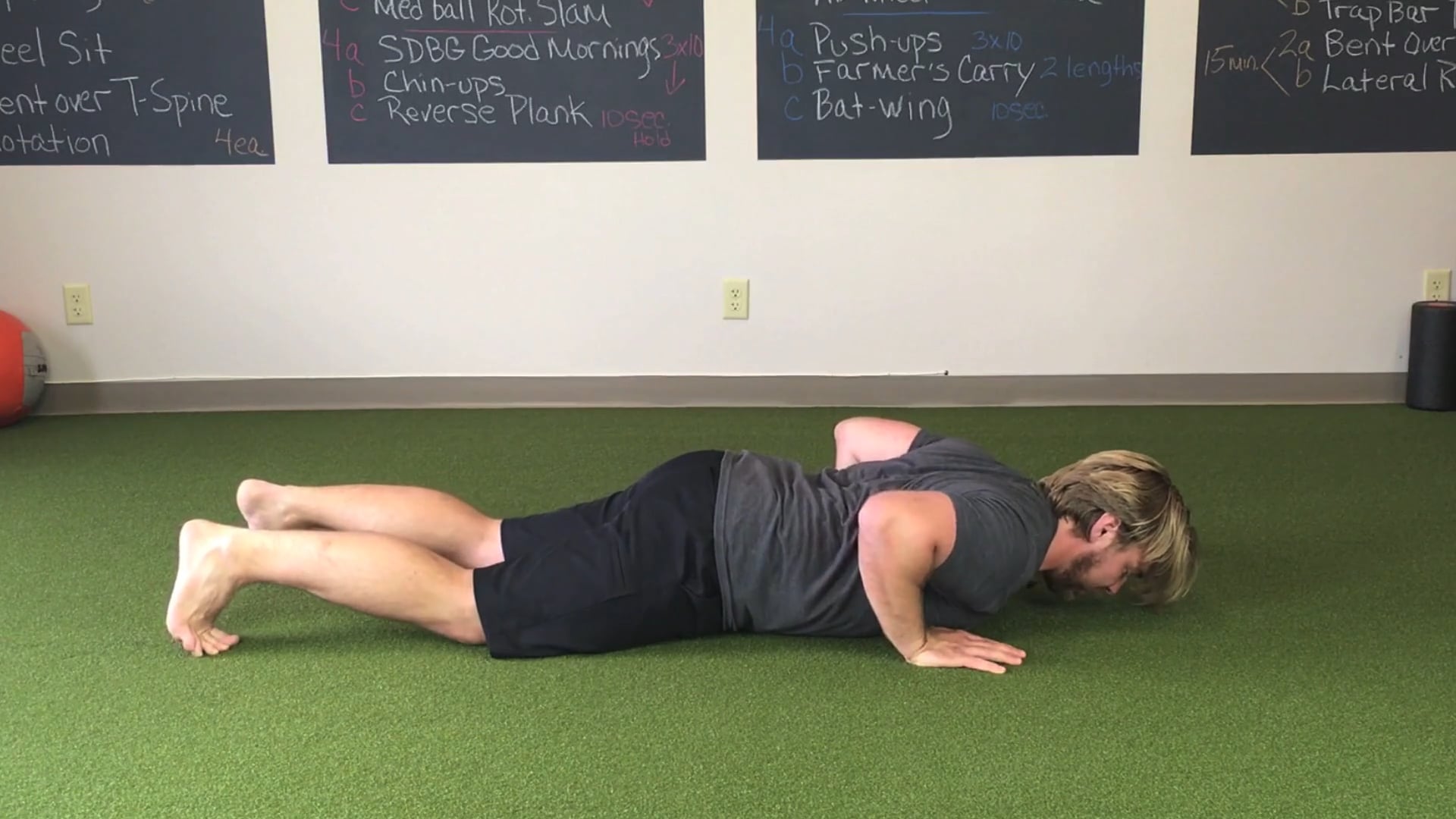 Plank Lowering - Eccentric Push-Ups