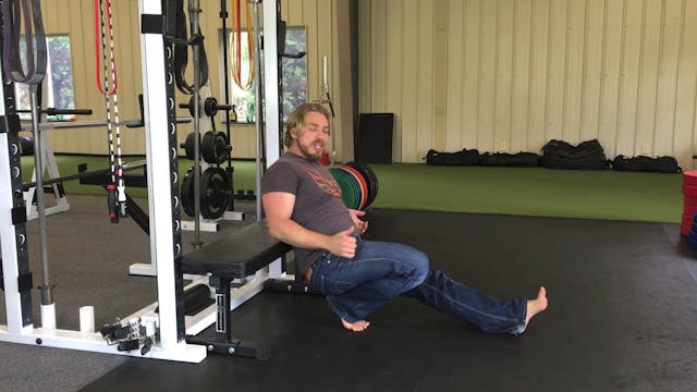 Reverse Plank on Bench