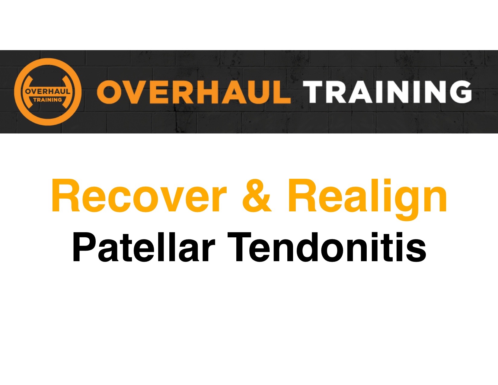 Patellar Tendonitis