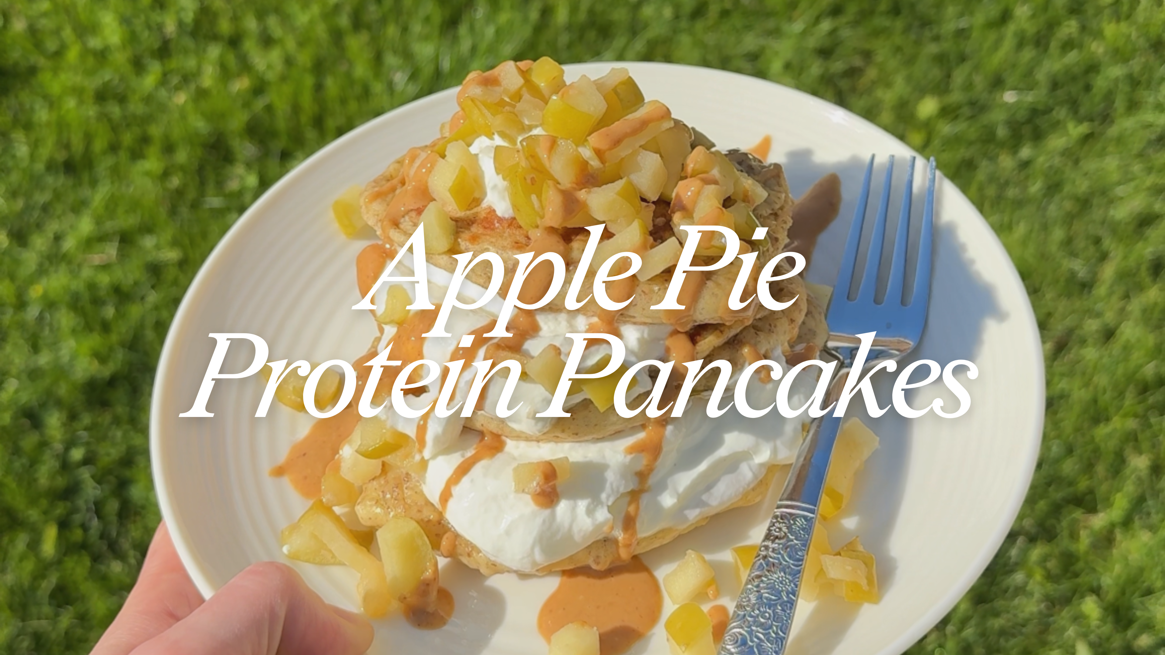 Apple Pie Protein Pancakes