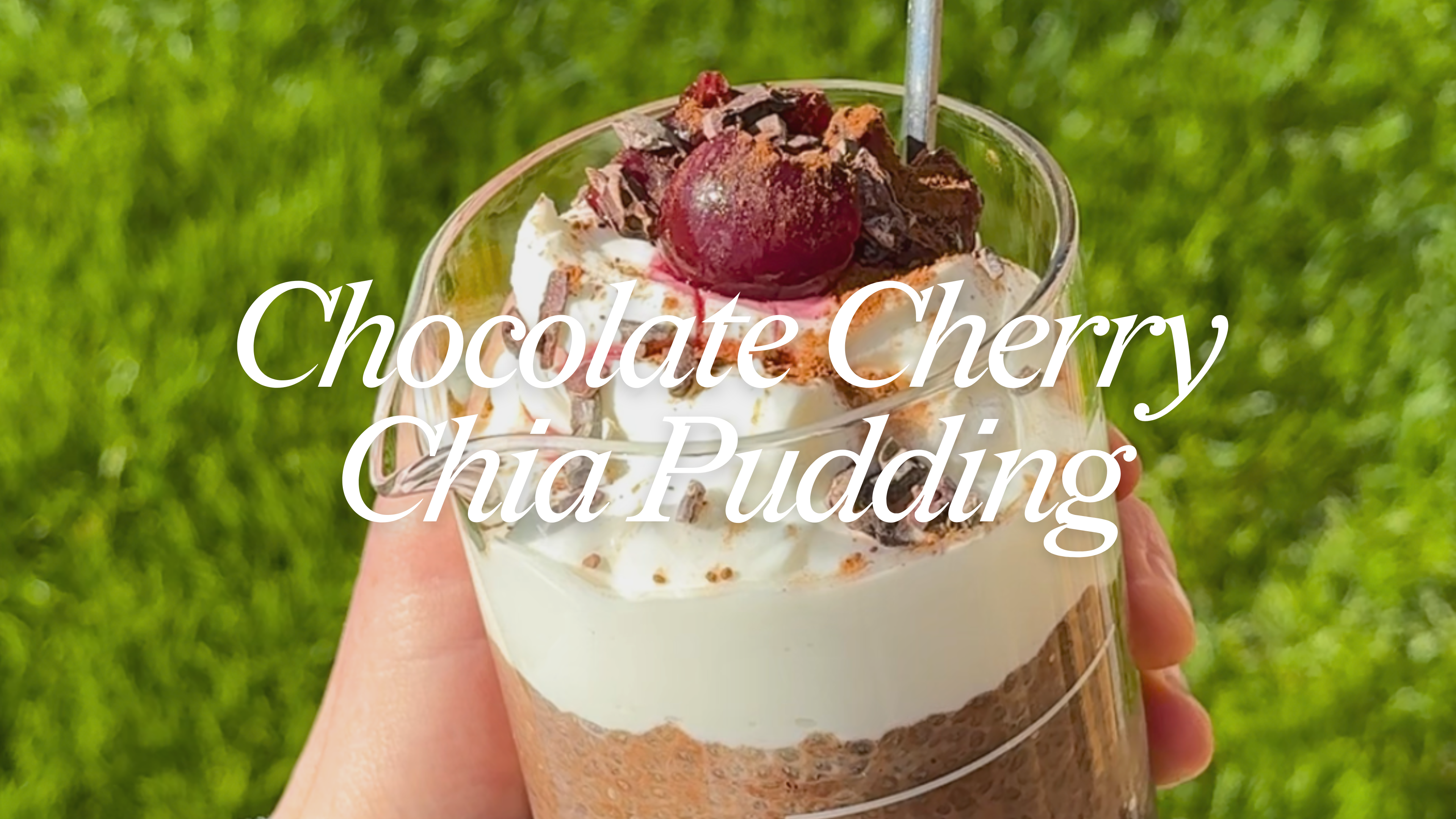 Chocolate Cherry Chia Pudding