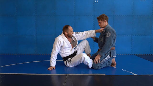 Loop choke from opponent taking your back
