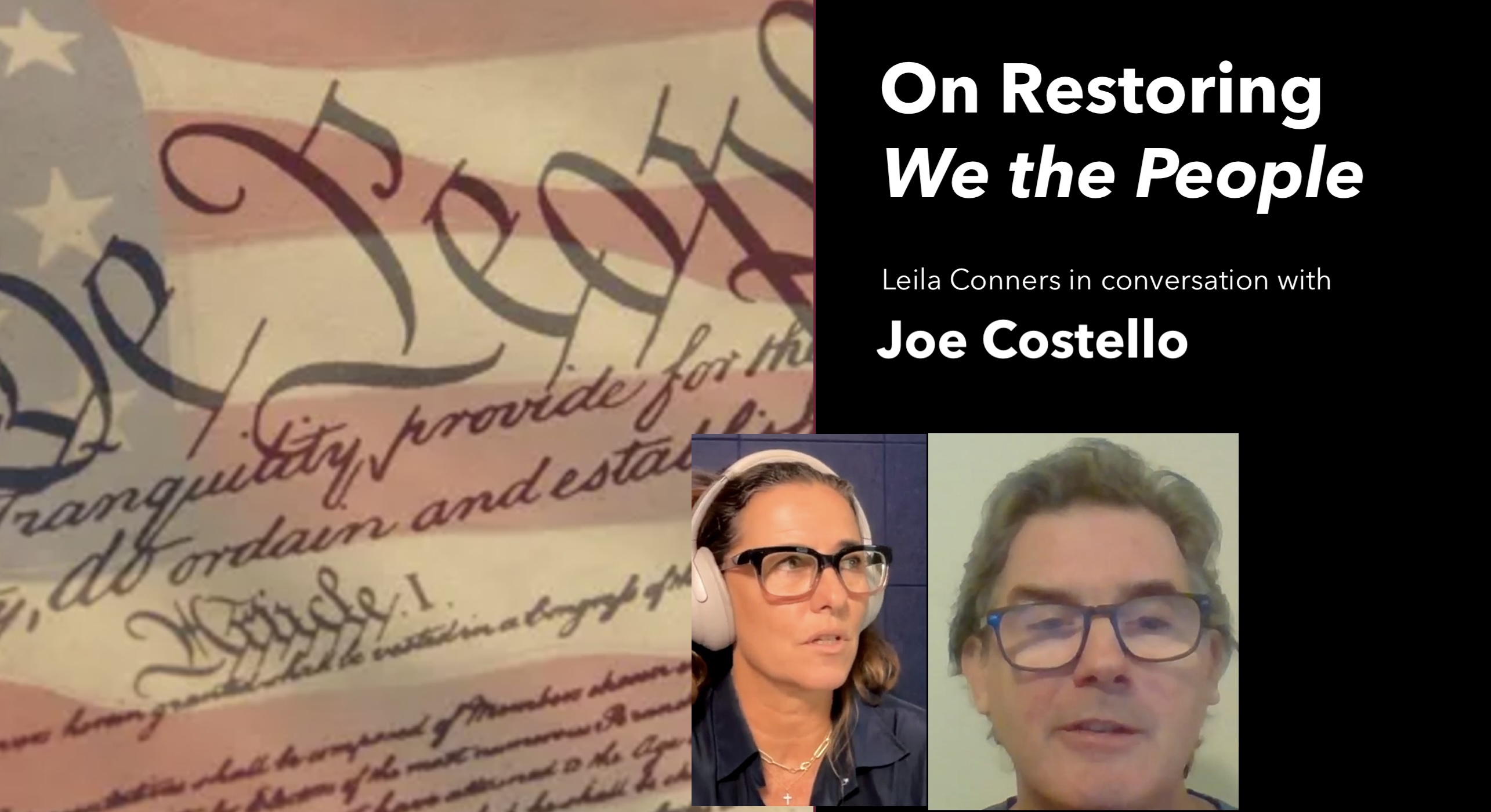 On Restoring We the People