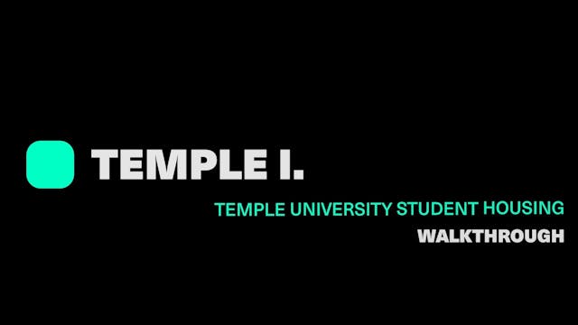 Welcome to TEMPLE I: A Place for Stud...