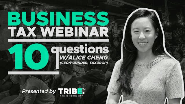 Business Tax Webinar w/Alice Cheng CPA