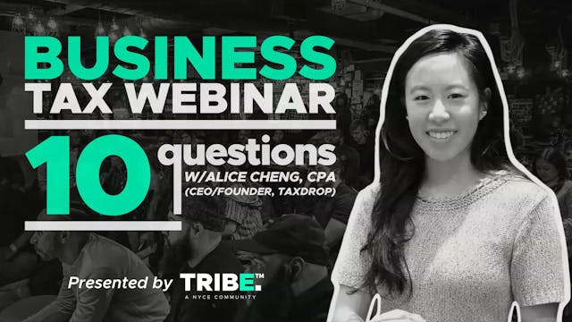 Business Tax Webinar w Alice Cheng