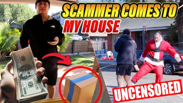 Scammer Comes to My House to Rob Me [UNCENSORED]