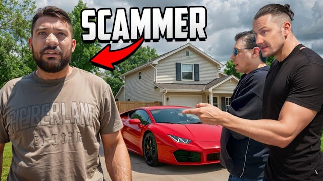 Scammer Confronted In Front of His Lu...