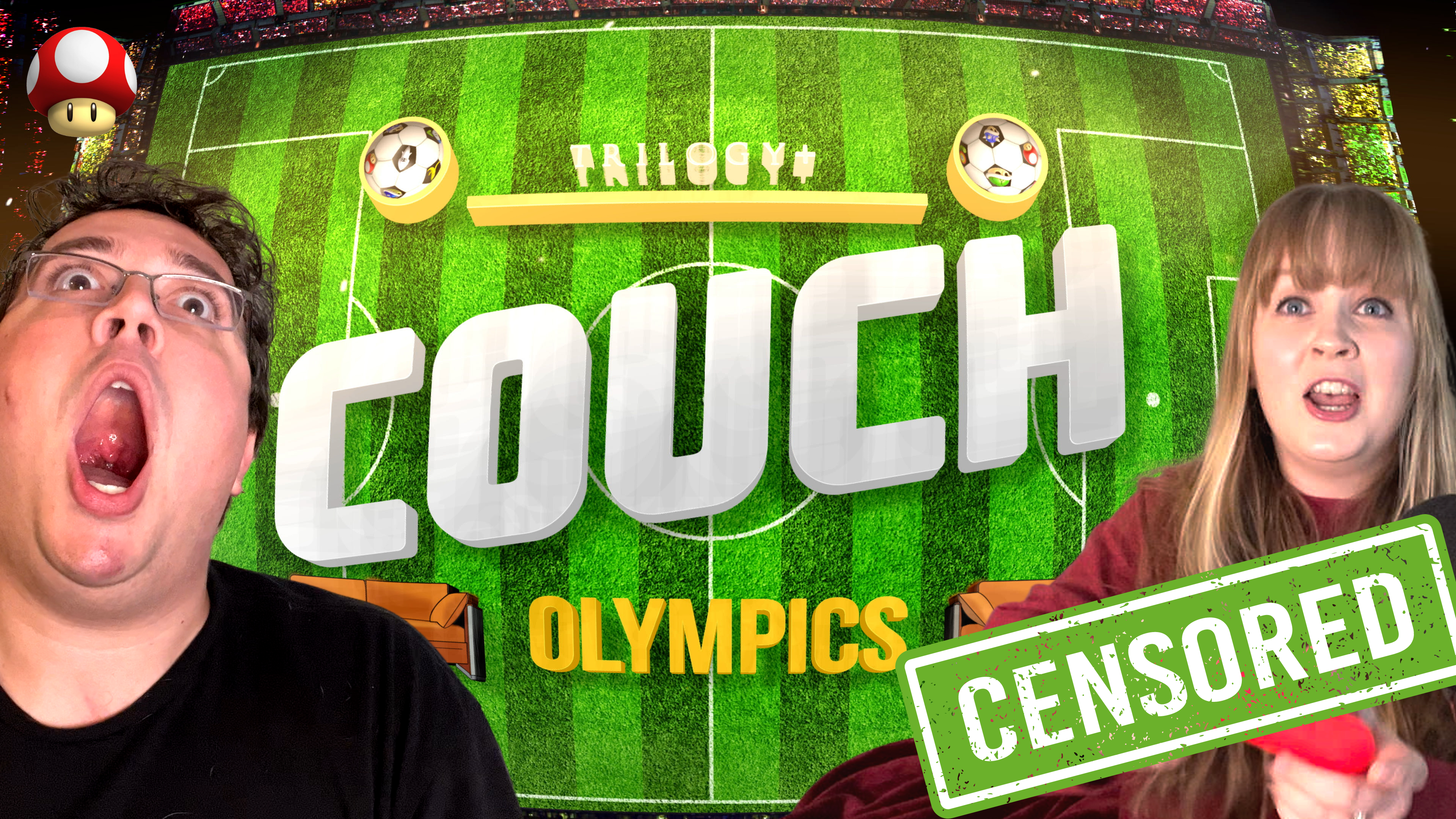 Couch Olympics: Mario Kart (Mushroom Cup) [CENSORED]
