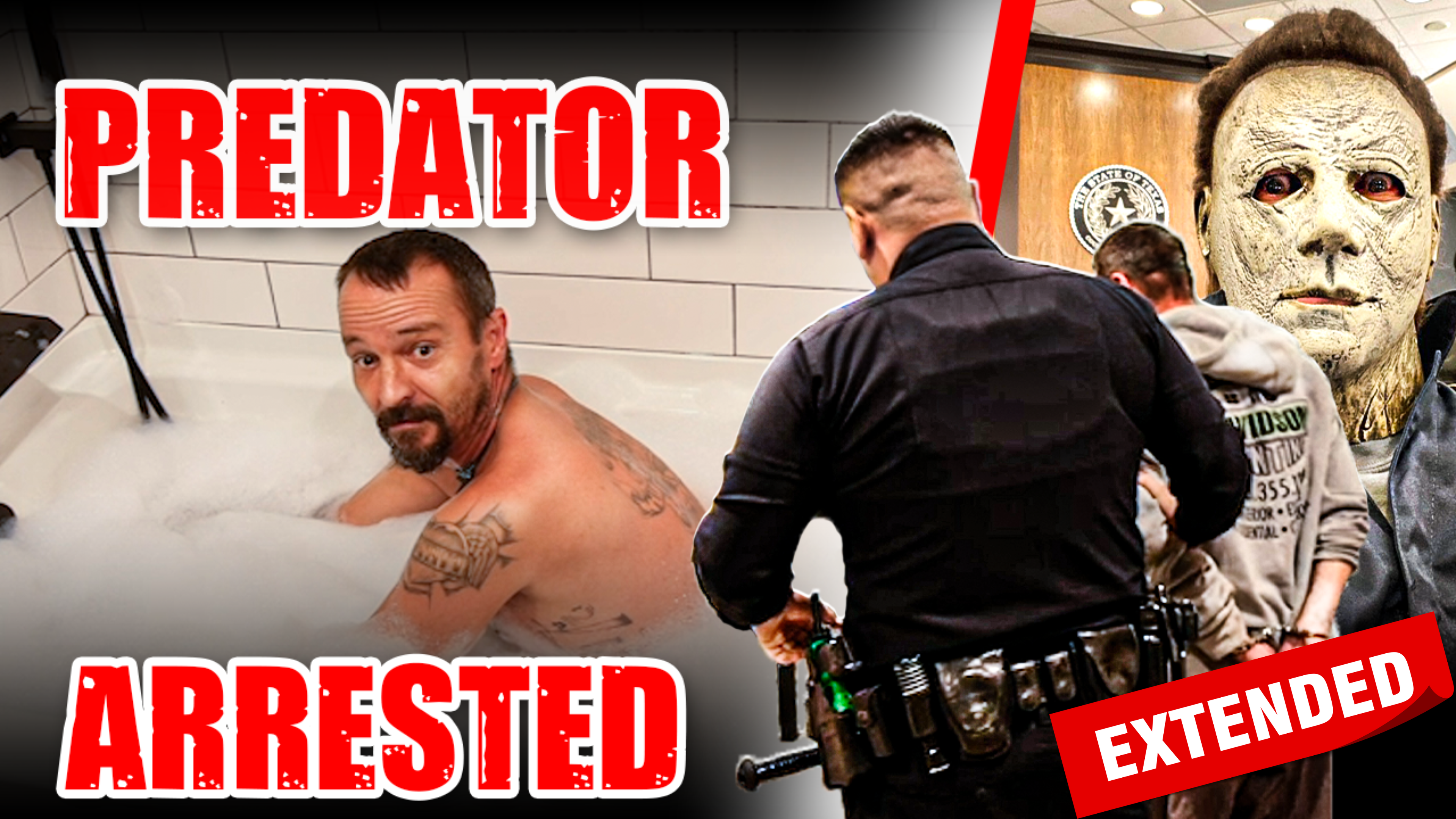 Predator Confronted In Bubble Bath (Uncensored & Extended)