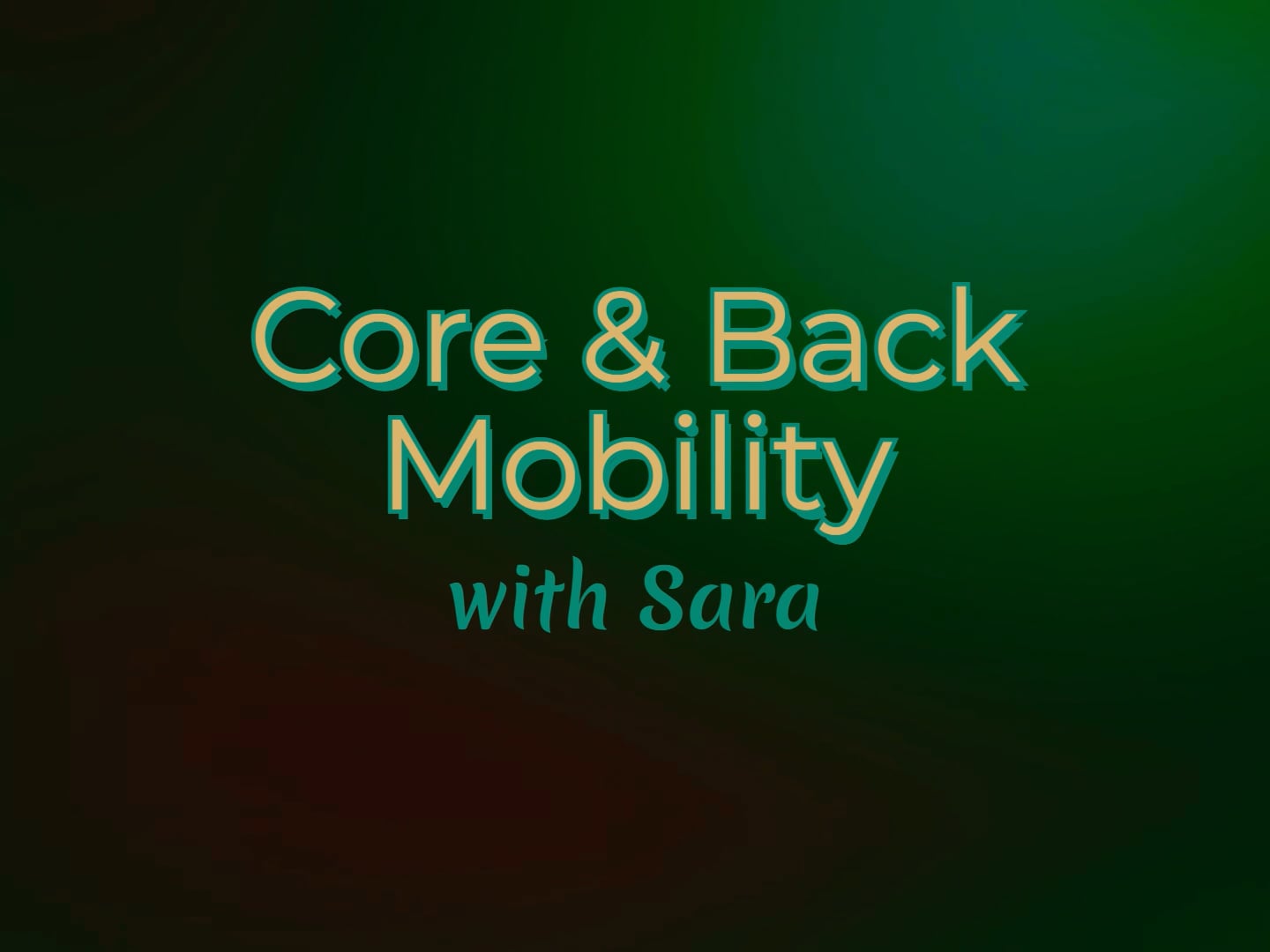 Core & Back Mobility Warm Up (5.1)
