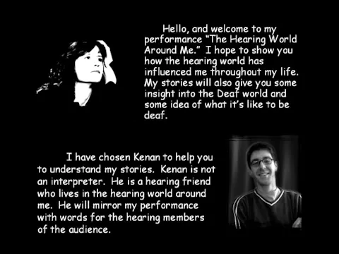 The Hearing World Around Me