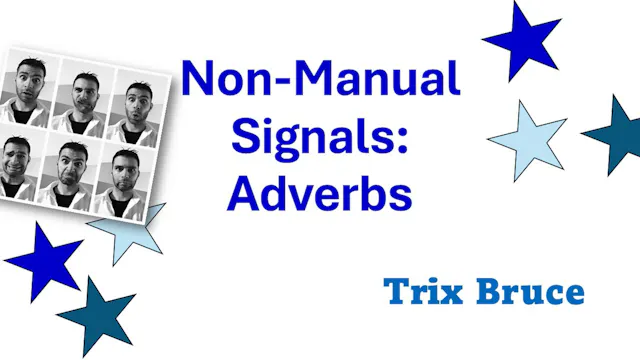 Non-Manual Signals: Adverbs