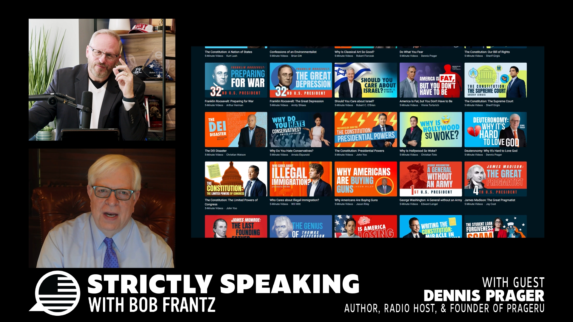 Ep. 62 - Author, Radio Host & Founder of PragerU, Dennis Prager joins the show