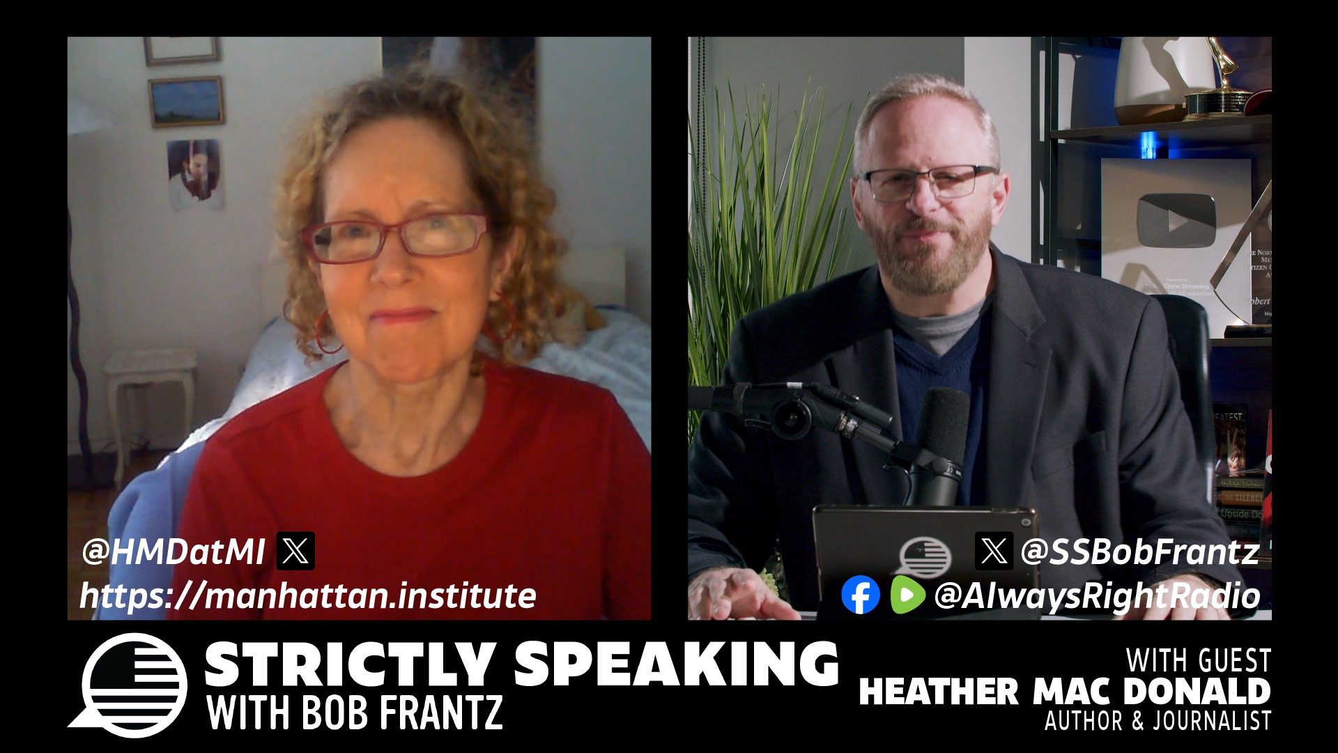 Ep. 31 - Author & Journalist Heather Mac Donald joins the show