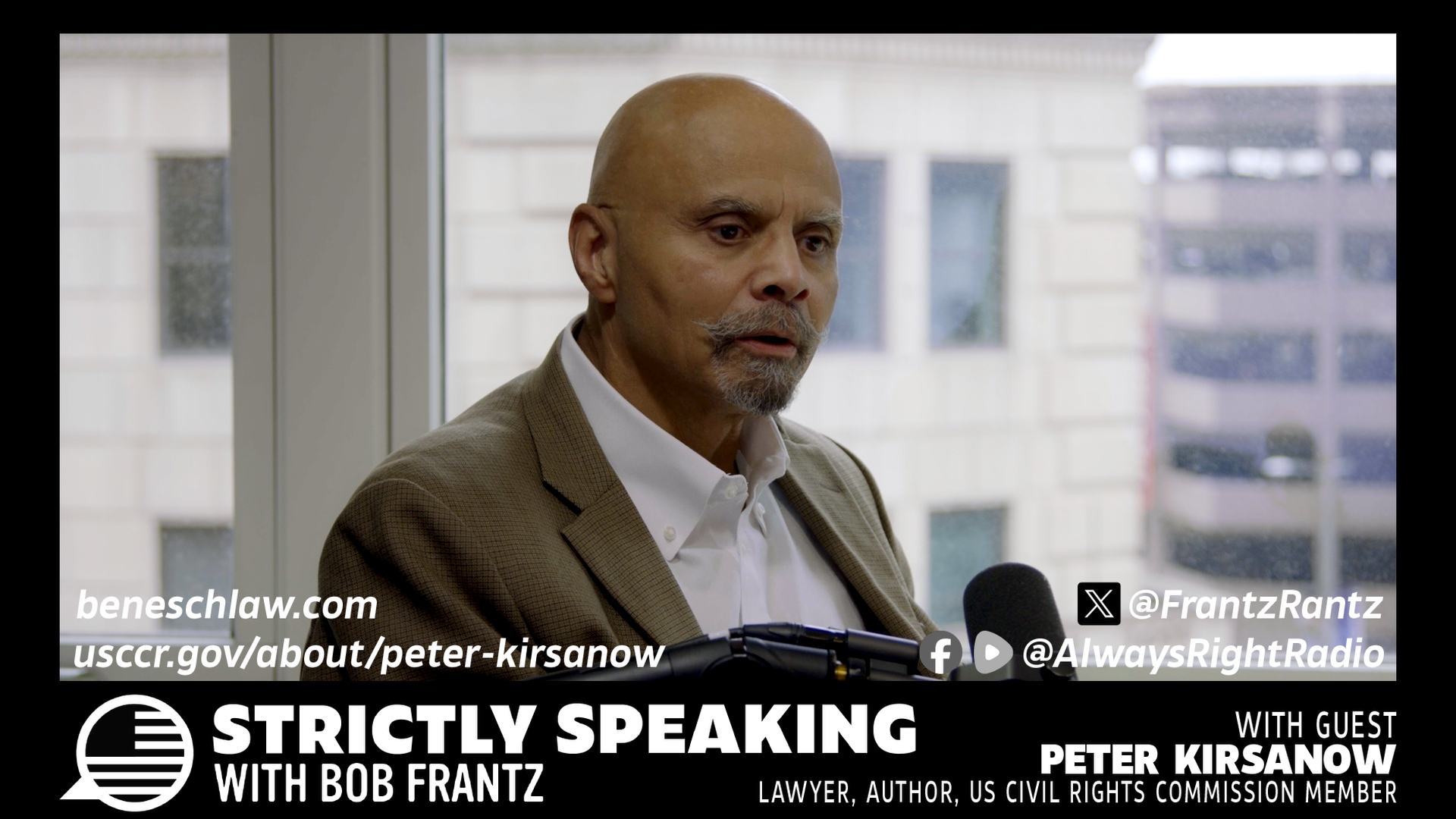 Ep. 44 - US Civil Rights Commissioner Peter Kirsanow joins the show