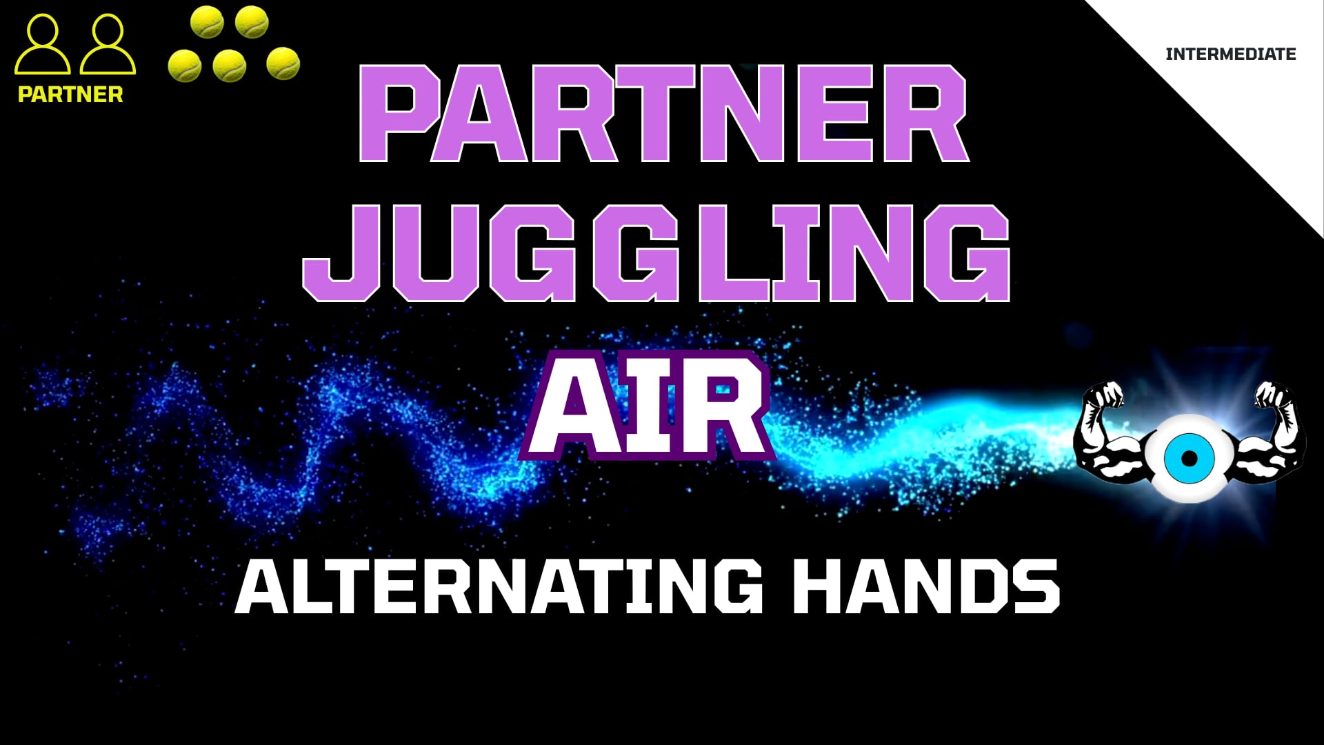 37. Partner Juggling Air Alternating Hands