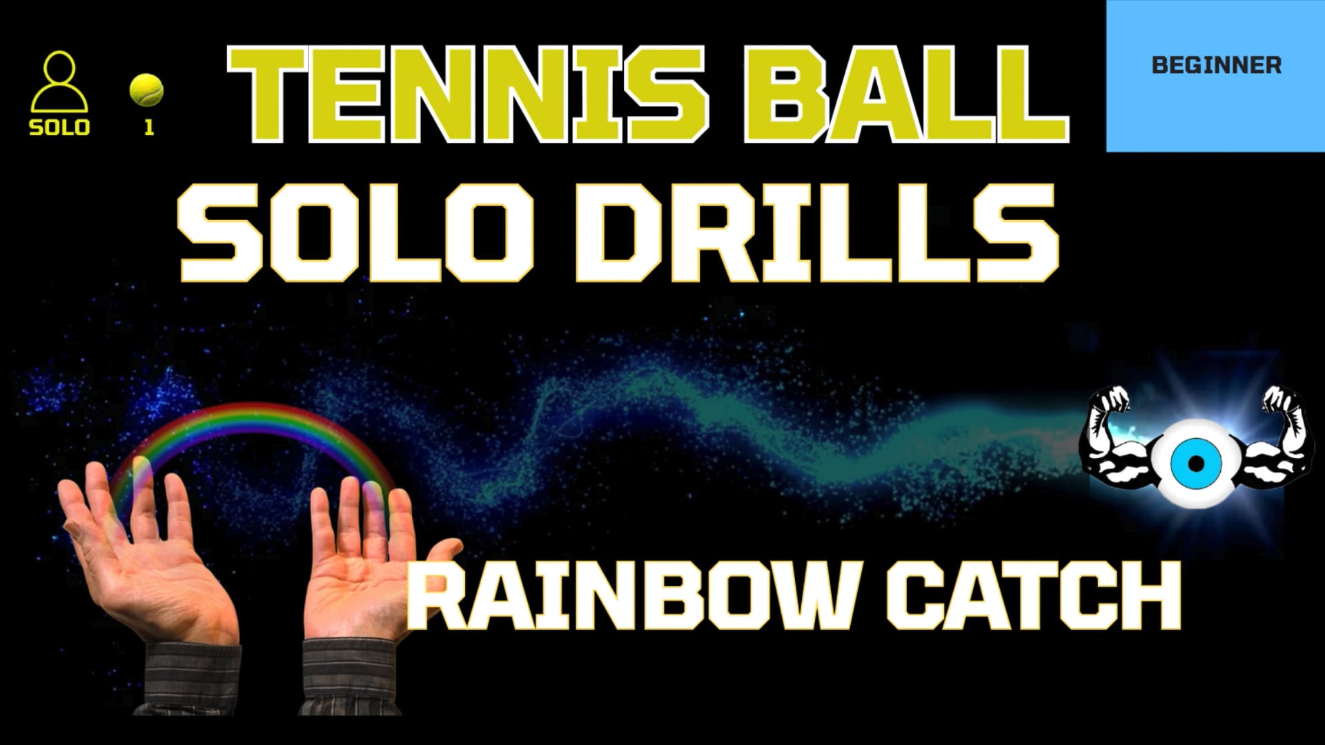 Rainbow Throw - solo tennis ball drills