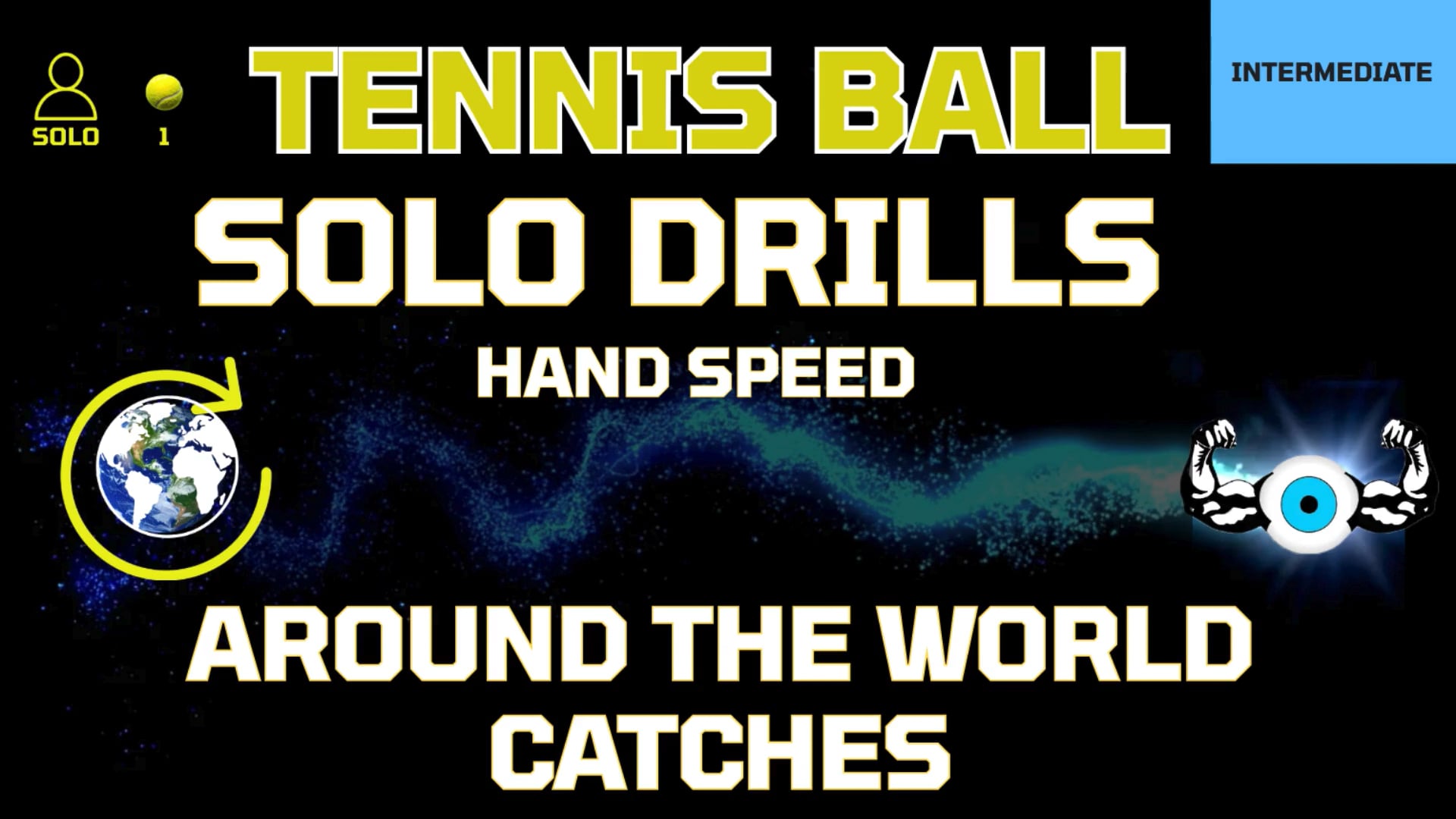 Around the World Hand Speed CATCH SoloTennisBallDrills_DROP_CATCH_HARD