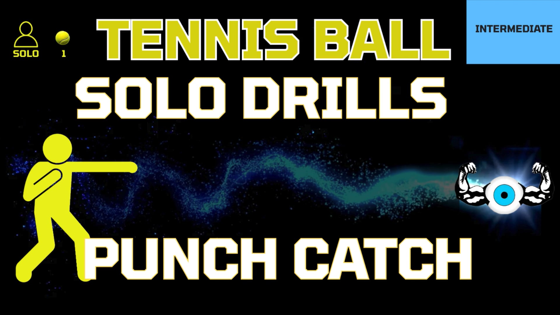 PUNCH CATCH SoloTennisBallDrills_DROP_CATCH_HARD