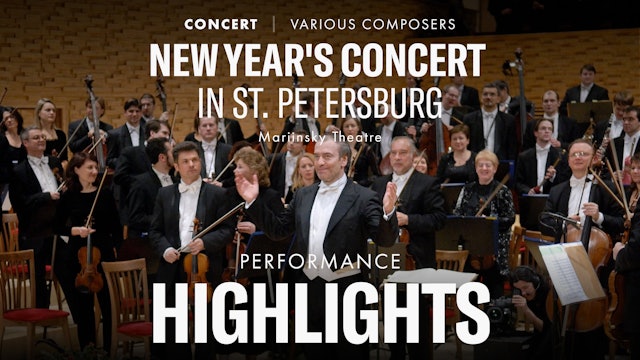 Highlight Scene of New Year's Concert in St. Petersburg 