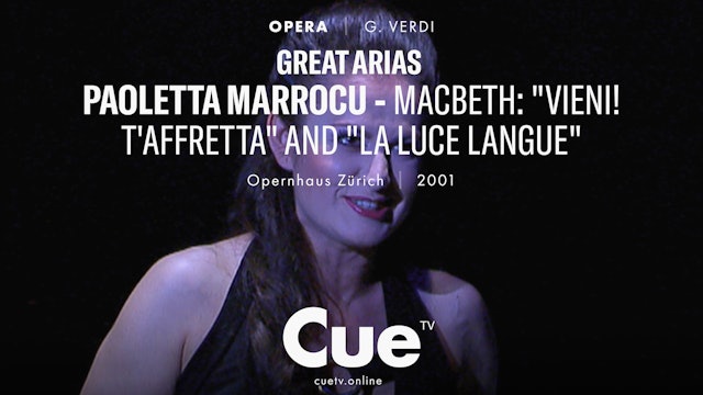 Great Arias - Paoletta Marrocu-Macbeth - Vieni! t’affretta! and La luce...(2001)